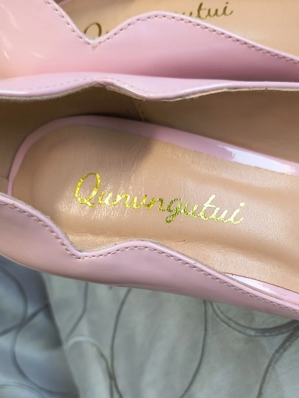 Pink Patent Pointed-Toe Stiletto Heels AC